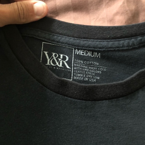 Men’s Young & Reckless Medium Tee - Picture 2 of 3